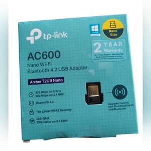 TP-Link Nano 2-in-1 USB Bluetooth WIFi Adapter AC600(Archer T2UB Nano) New.